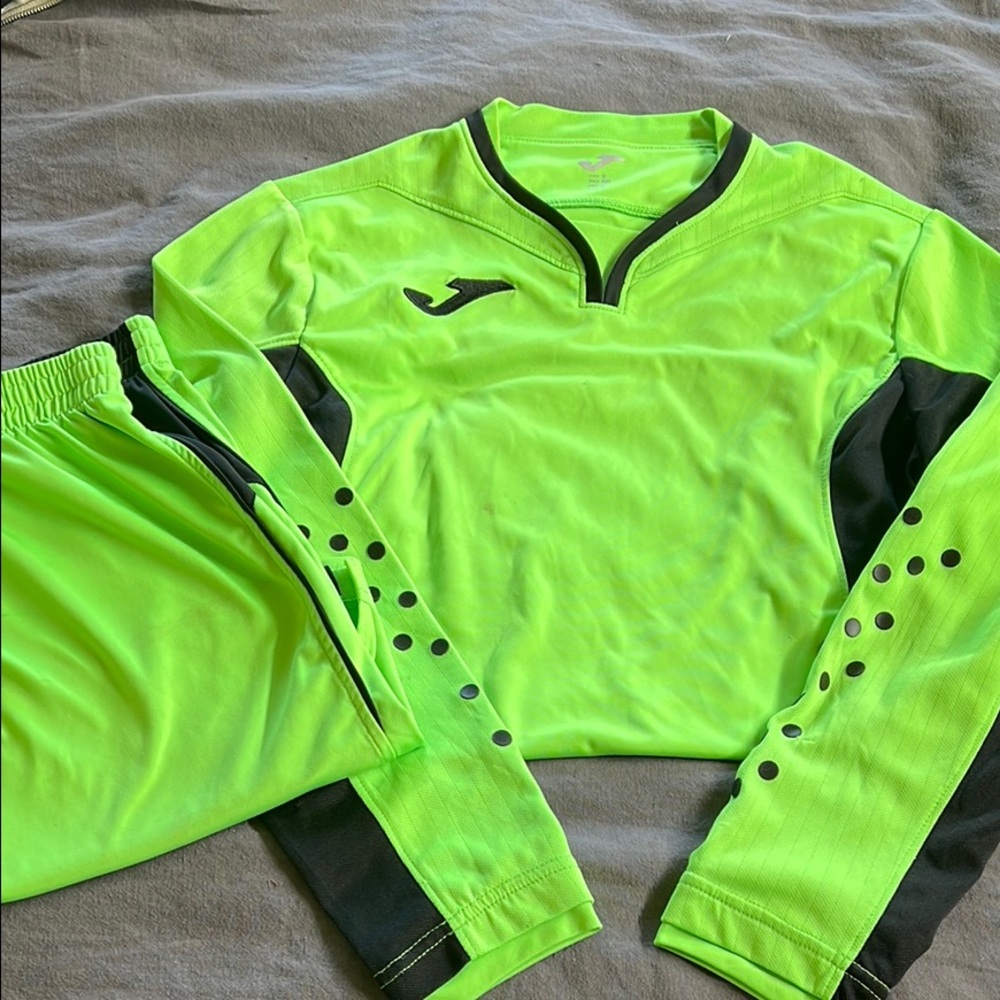 Joma Neon Green and Black Goal Keeper Jersey